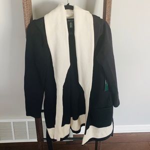 Ralph Lauren black and white cardigan NWT